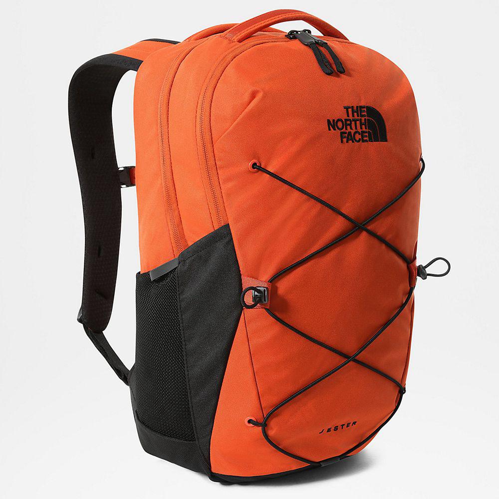 The North Face Jester Ανδρικα Σακιδιο Πλατησ - Πορτοκαλι / Μαυρα (LZPN73410)